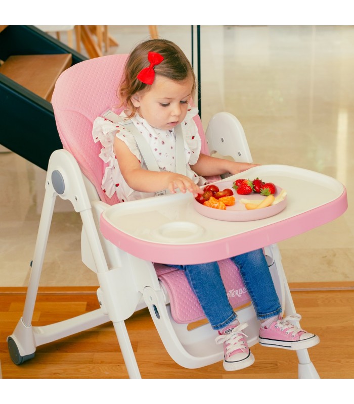 Trona Plegable Rosa Comfort Eat de Interbaby